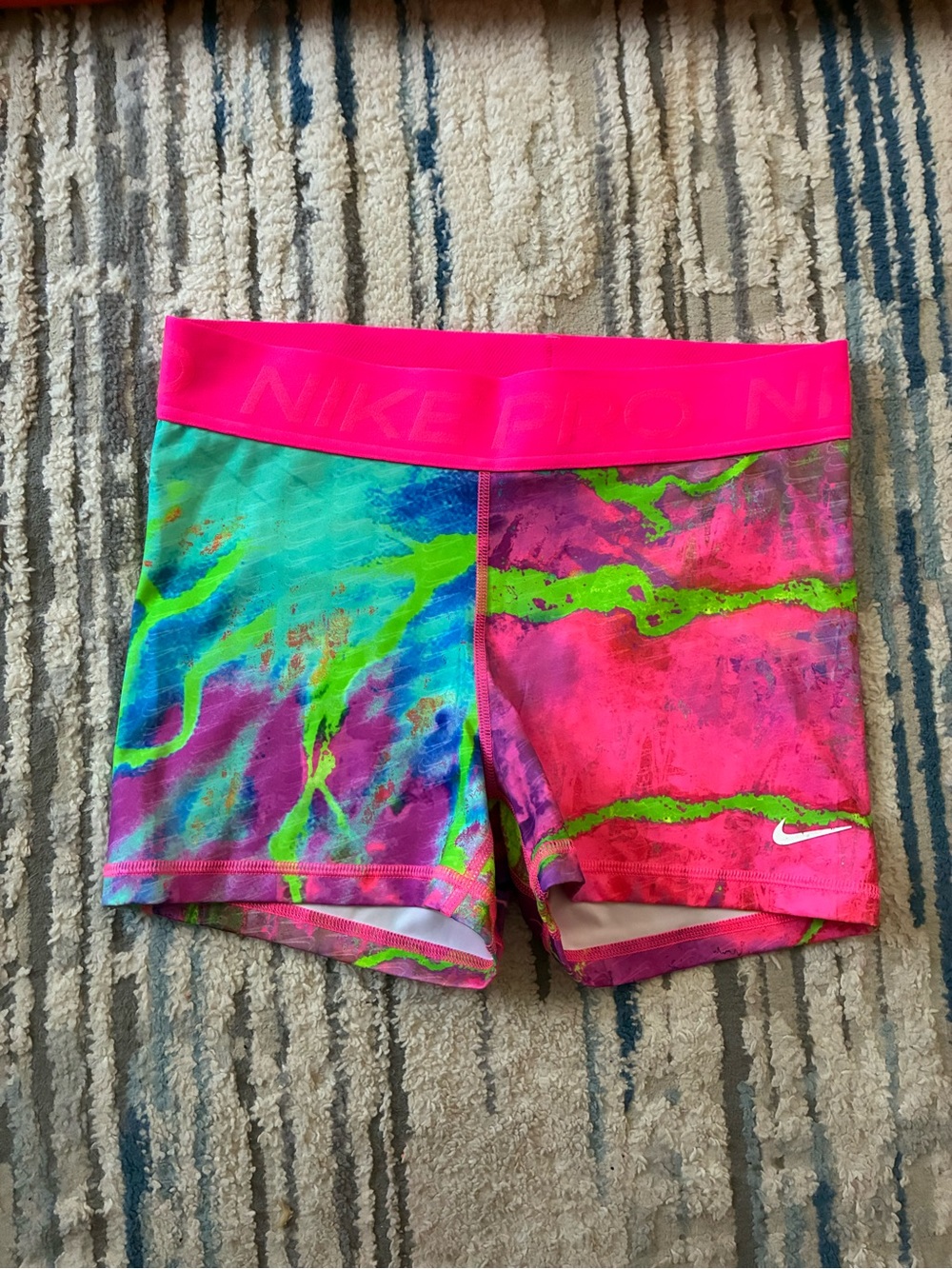 Nike Shorts Womens Medium Multicolor Athletic Running & Gym